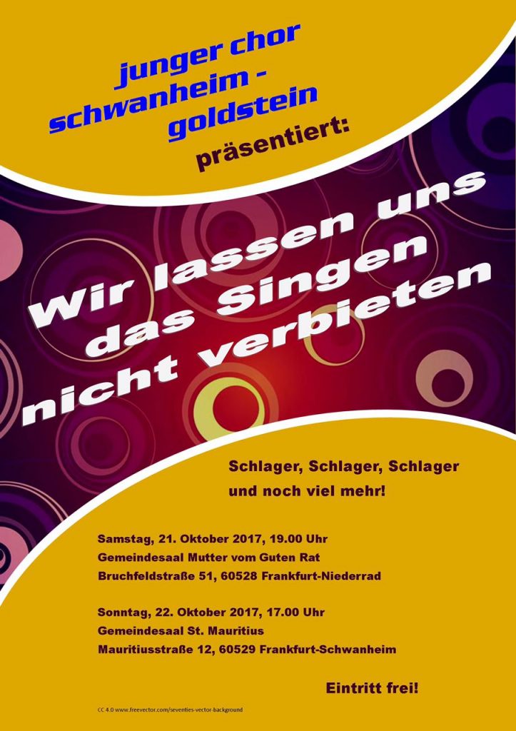 Schlager-Konzerte 2017 - Plakat